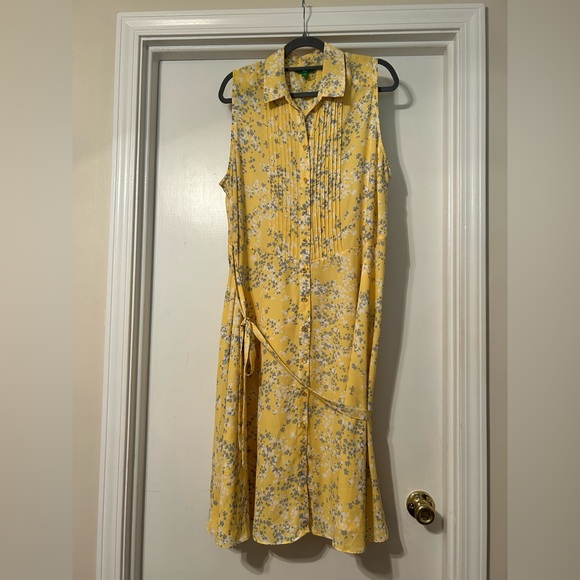 Dip Yellow Floral Midi Dress - Picture 1 of 6